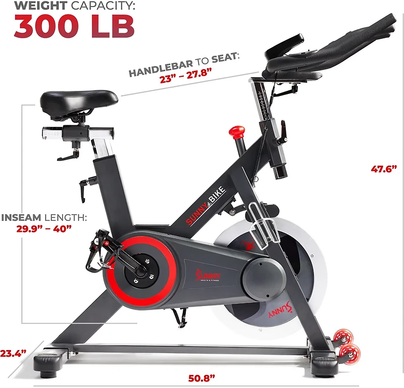 Sunny Health & Fitness Premium Smart Indoor Cycling Stationary Bike