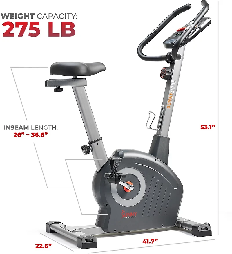 Sunny Health & Fitness Elite Interactive Series Magnetic Smart Exercise Bike
