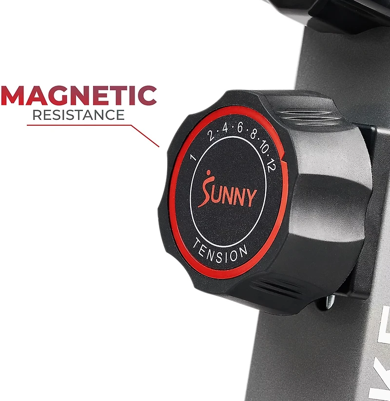 Sunny Health & Fitness Elite Interactive Series Magnetic Smart Exercise Bike