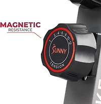 Sunny Health & Fitness Elite Interactive Series Magnetic Smart Exercise Bike