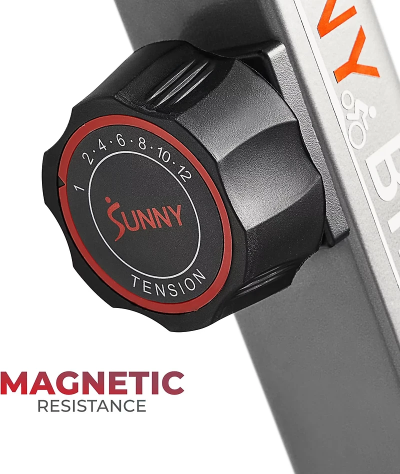Sunny Health & Fitness Elite Interactive Series Magnetic Recumbent Bike