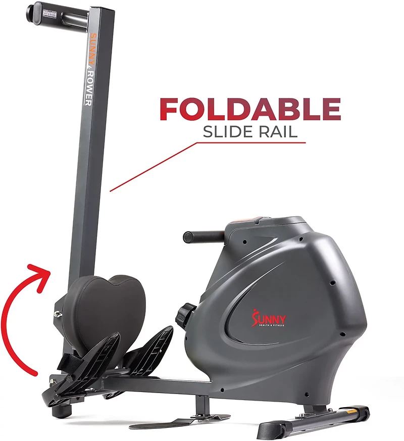 Sunny Health & Fitness Premium Magnetic Rowing Machine