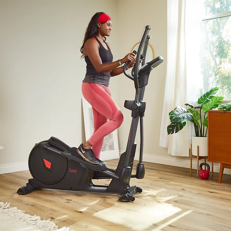 Sunny Health & Fitness Premium Smart Trainer Elliptical Machine