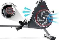 Sunny Health & Fitness Air+ Magnetic Rowing Machine