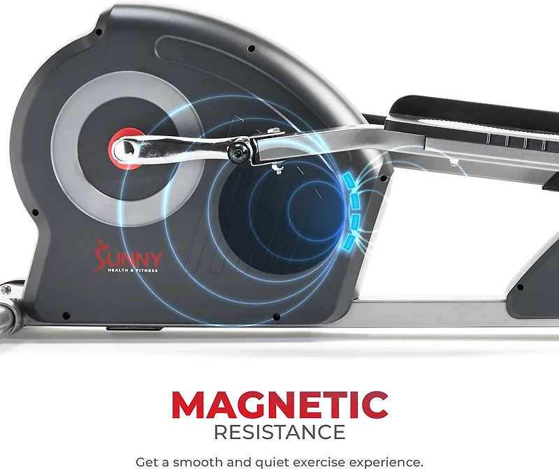 Sunny Health & Fitness Elite Interactive Series Smart Elliptical Trainer