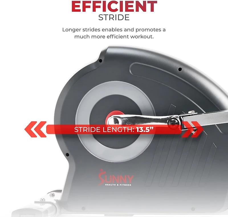 Sunny Health & Fitness Elite Interactive Series Smart Elliptical Trainer