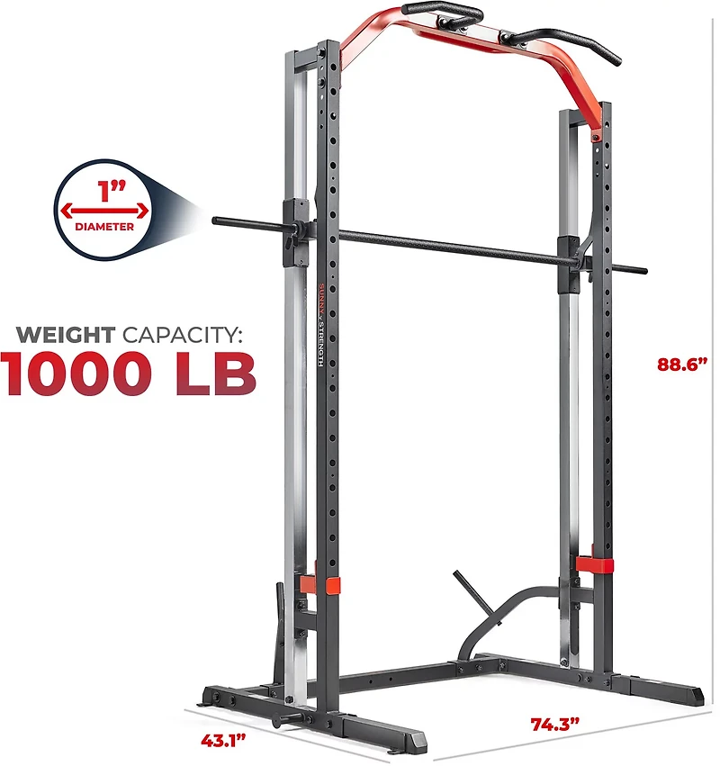 Sunny Health & Fitness Essential Series Smith Machine Squat Rack