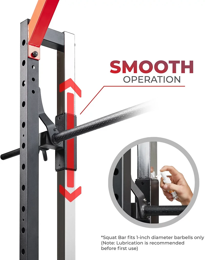 Sunny Health & Fitness Essential Series Smith Machine Squat Rack