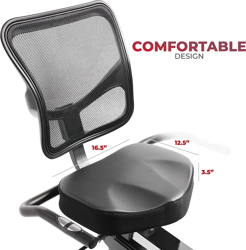 Sunny Health & Fitness Premium Magnetic Resistance Smart Recumbent Bike