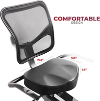 Sunny Health & Fitness Premium Magnetic Resistance Smart Recumbent Bike