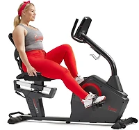 Sunny Health & Fitness Premium Magnetic Resistance Smart Recumbent Bike