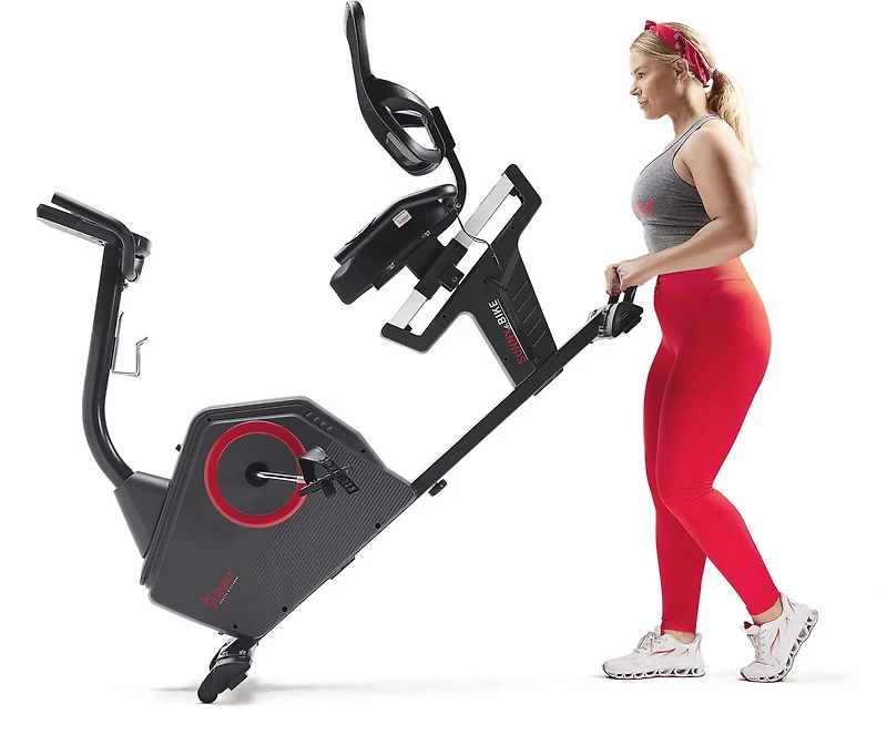 Sunny Health & Fitness Premium Magnetic Resistance Smart Recumbent Bike
