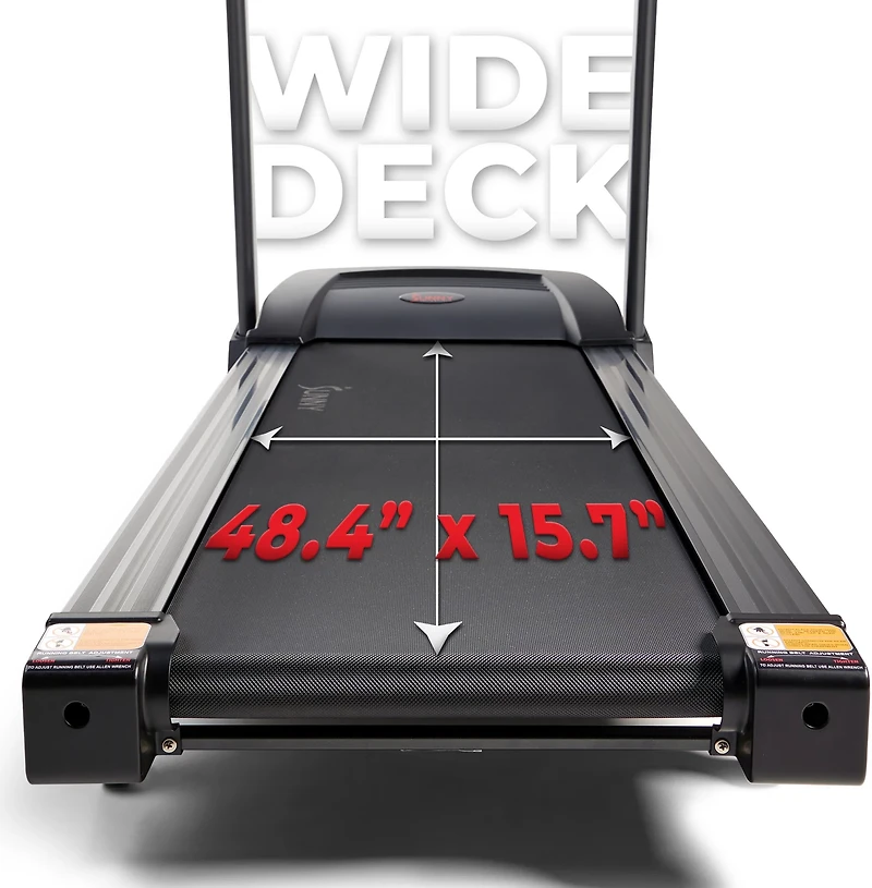 Sunny Health & Fitness Premium Folding Auto-Incline Smart Treadmill