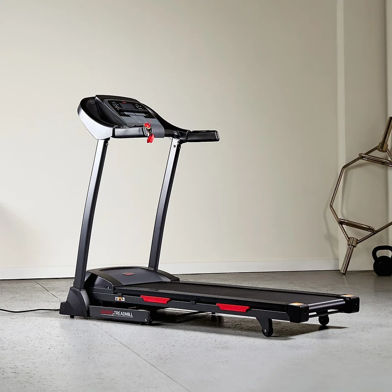 Sunny Health & Fitness Premium Folding Auto-Incline Smart Treadmill