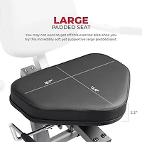 Sunny Health & Fitness Smart Performance Interactive Recumbent Exercise Bike