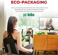 Sunny Health & Fitness Smart Performance Interactive Recumbent Exercise Bike