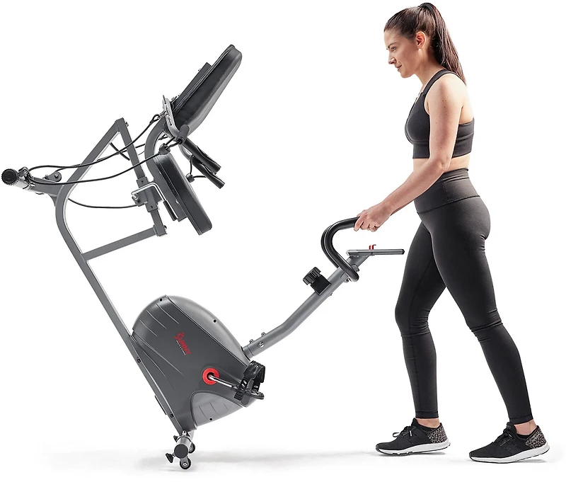 Sunny Health & Fitness Smart Performance Interactive Recumbent Exercise Bike