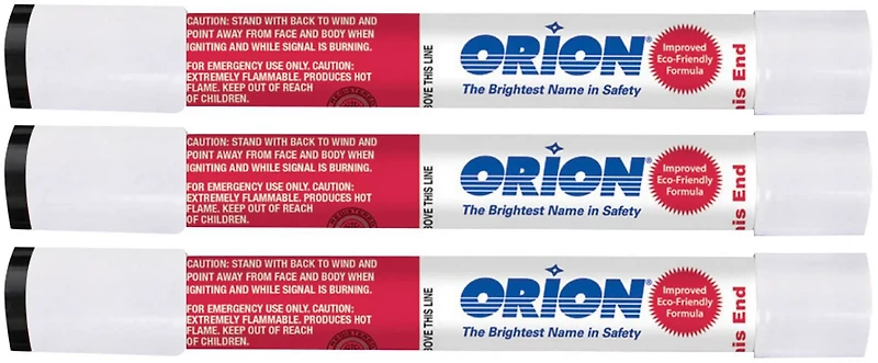Orion Locate Basic Marine Red Handheld Flares 3-Pack