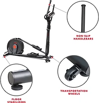 Sunny Health & Fitness Power Stride Advanced Cross Trainer Elliptical Machine