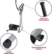 Sunny Health & Fitness Essentials Series Magnetic Smart Elliptical Trainer