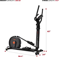 Sunny Health & Fitness Power Stride Smart Cross Trainer Elliptical Machine