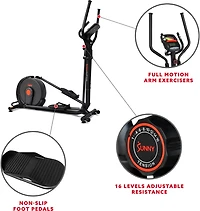 Sunny Health & Fitness Power Stride Smart Cross Trainer Elliptical Machine