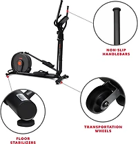 Sunny Health & Fitness Power Stride Smart Cross Trainer Elliptical Machine