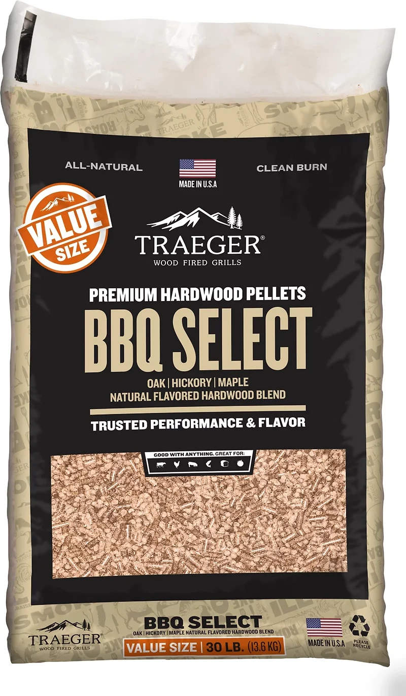 Traeger BBQ Select 30 lb Pellet Bag