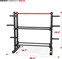 Sunny Health & Fitness Multi-Weight Storage Rack Stand