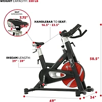Sunny Health & Fitness Evolution Pro II Magnetic Indoor Cycling Bike