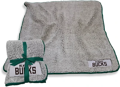 Logo Brands Milwaukee Bucks Frosty Fleece Throw