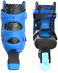Yvolution Boys' Neon LED Adjustable In-Line Skates