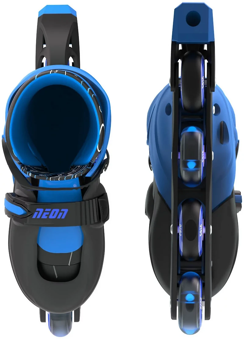 Yvolution Boys' Neon LED Adjustable In-Line Skates