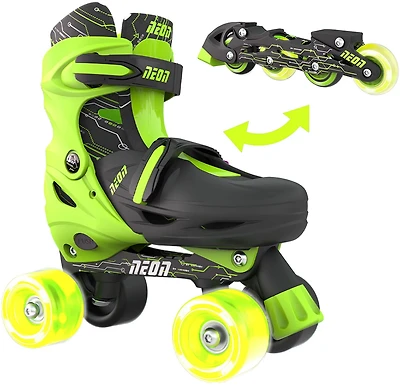 Yvolution Boys' Neon Combo Adjustable Skates