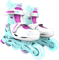 Yvolution Girls' Neon LED Adjustable In-Line Skates