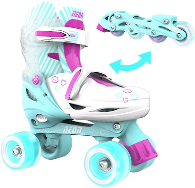 Yvolution Girls' Neon Combo Adjustable Skates