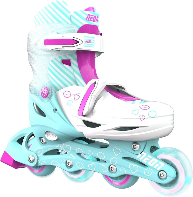 Yvolution Girls' Neon Combo Adjustable Skates