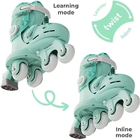 Yvolution Girls' Twista 2-in 1 Adjustable Inline Skates