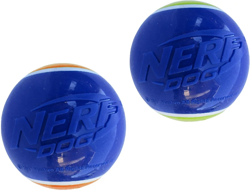 NERF TPR LED 2.5 in Dog Tennis Balls 2-Pack