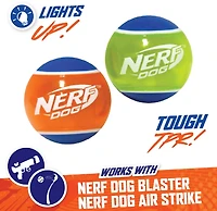 NERF TPR LED 2.5 in Dog Tennis Balls 2-Pack