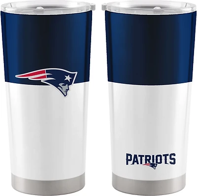 Logo Brands New England Patriots 20 oz Colorblock Stainless Tumbler