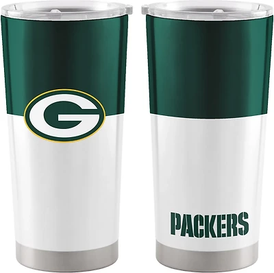Logo Brands Green Bay Packers 20 oz Colorblock Stainless Tumbler
