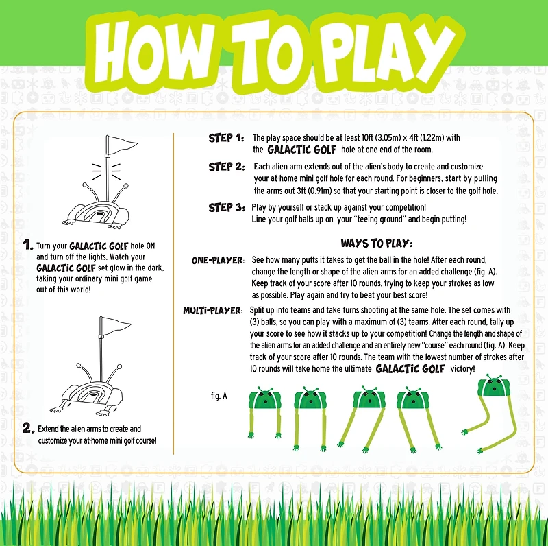 Franklin Kids' Galactic Golf Mini Golf Set