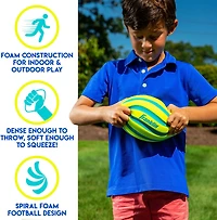 Franklin 9 in Spiral Foam Football