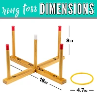 Franklin Wooden Ring Toss Game
