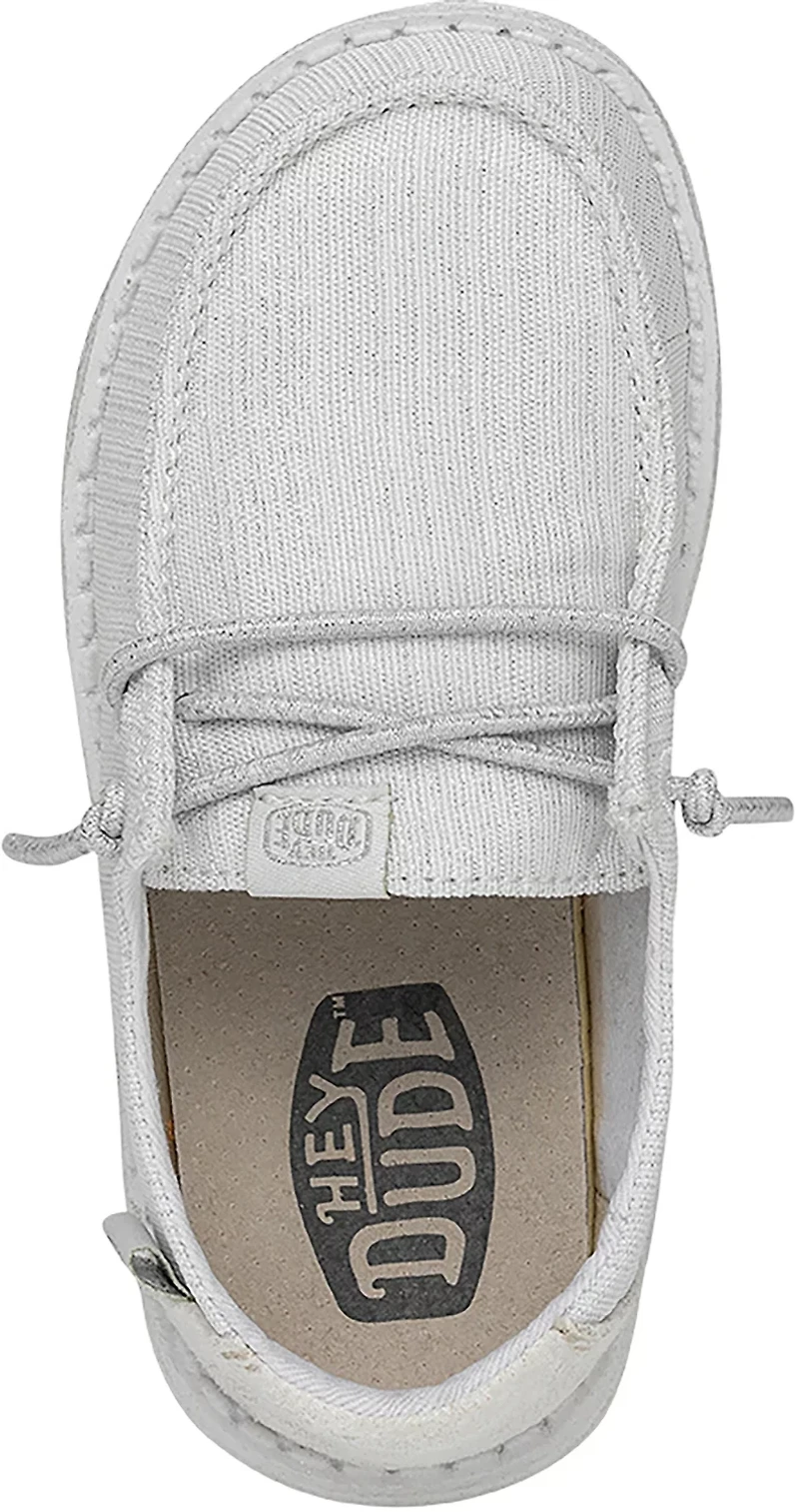 HEYDUDE Toddler Girls' Glitter Wendy Slip-On Shoes