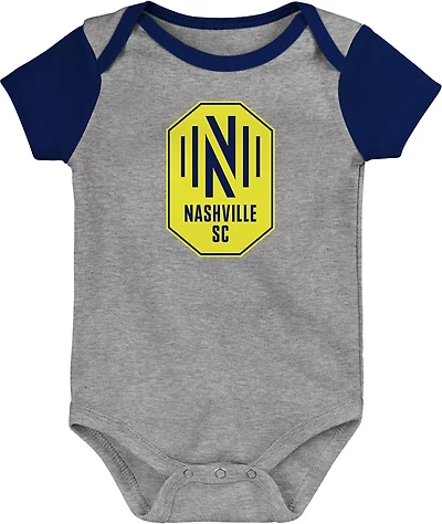 Outerstuff Infant Nashville SC Best Winger Creeper 3-Pack