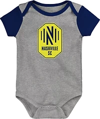 Outerstuff Infant Nashville SC Best Winger Creeper 3-Pack