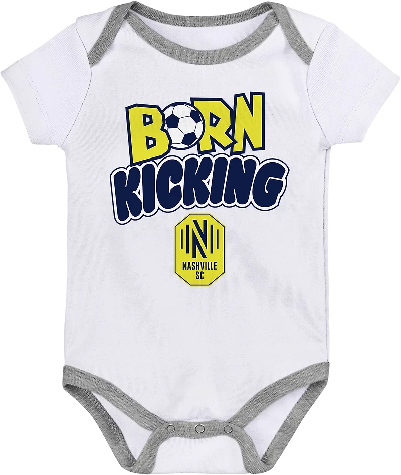 Outerstuff Infant Nashville SC Best Winger Creeper 3-Pack