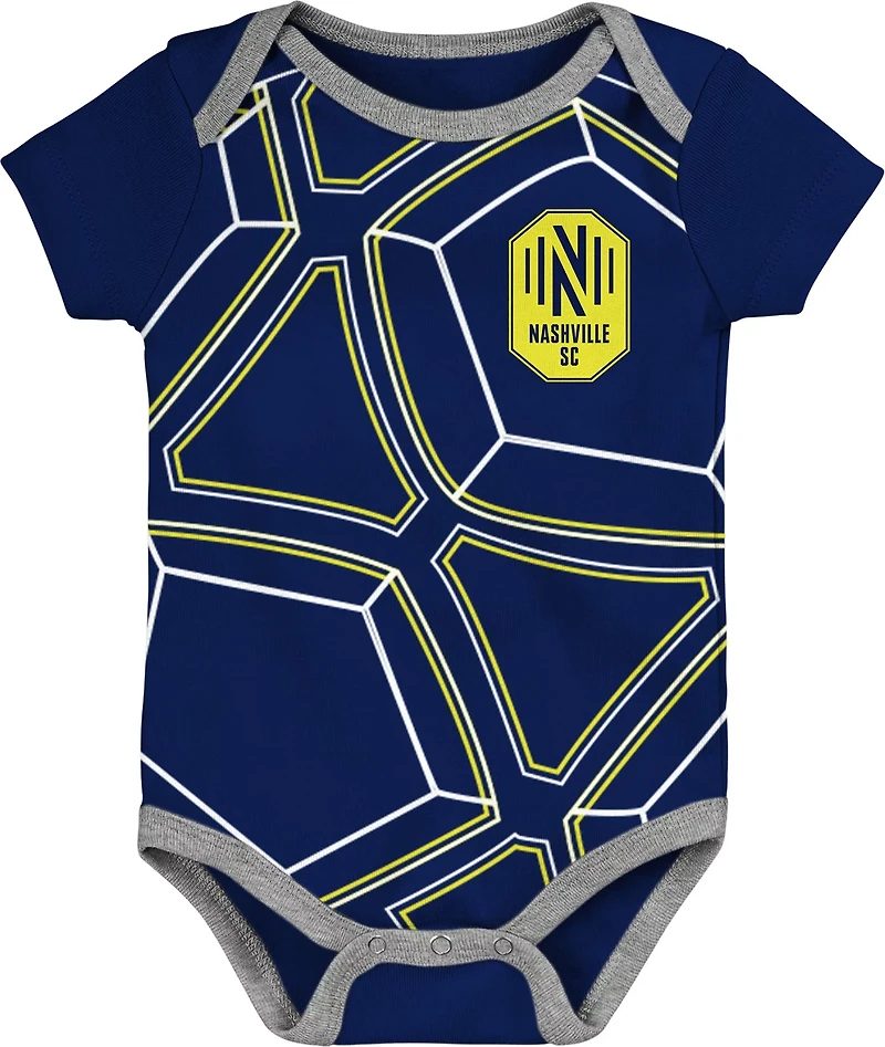 Outerstuff Infant Nashville SC Best Winger Creeper 3-Pack